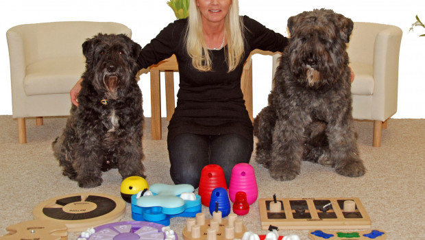 Nina Ottosson has pioneered the design and development of dog games and puzzle toys that utilise reward-based play patterns to keep pets stimulated.