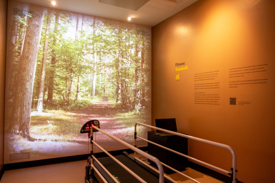 A treadmill featuring forest scenes and sounds is also included in the ­‘All-Round Health’ package.