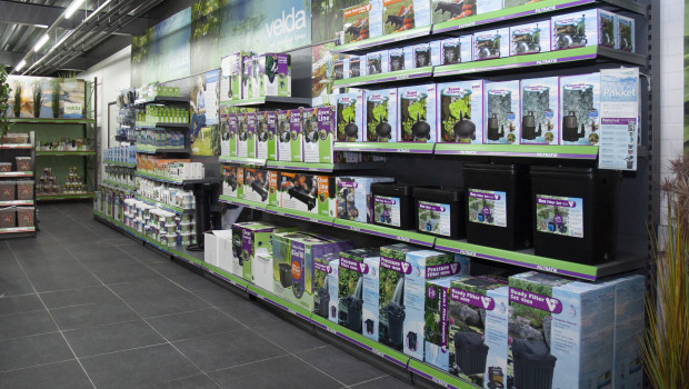 Velda intends to offers its customers optimal service in the future too, director Elgar J.H. Veldhuis told PET worldwide. In the picture: the showroom of the garden pond specialist.