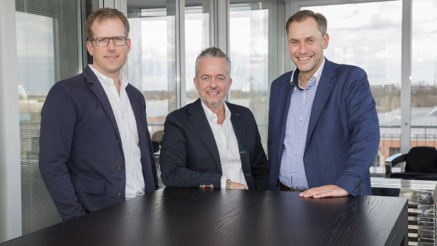 The Fressnapf trio (from left): Folkert Schultz, Torsten Toeller and Dr Hans-Jörg Gidlewitz.