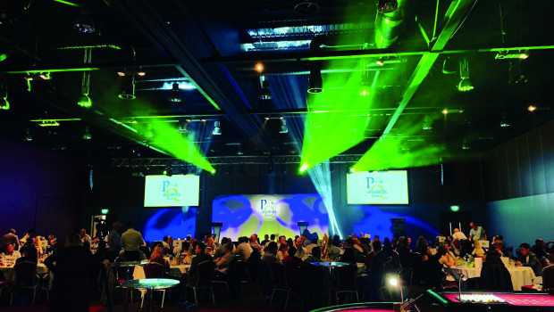 The industry awards dinner will begin with a drinks reception, followed by a table service dinner and entertainment.
