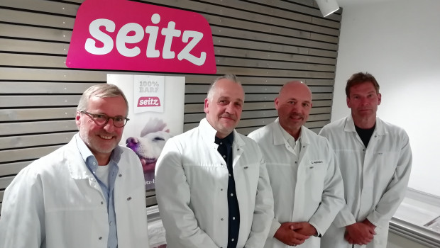 Pleased with their new working relationship (from left): Thomas Suwelack, Oliver Kurpas, Christian Hofmann and Jörg Seitz.