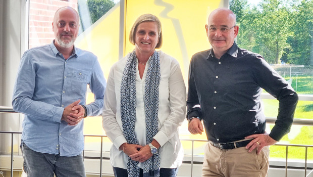 Since the beginning of September (from left) Sven von Saenger, Inga Kober and Dirk Brüggemann have been strengthening the corporate headquarters of Das Futterhaus.