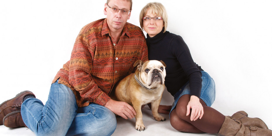 Tomas Karafiát with his wife Lenka Karafiátova
