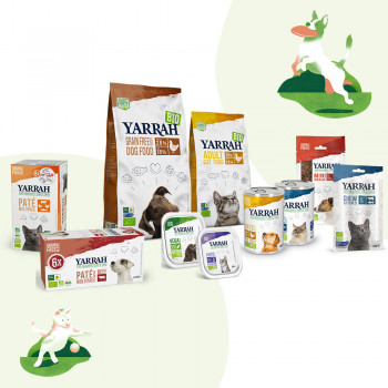 Yarrah’s wet and dry food recipes have been developed in cooperation with pet food scientists.