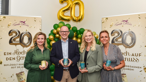 From left: Nora Rilinger, Thomas Reinarz, German actress and presenter Nina Ruge and PR agent Alexandra Sheldon hosted the anniversary programme in Petershausen on 26 June.