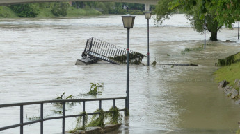 Flood damage in Belgium and London too