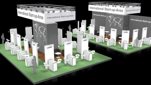 This is what the area for international start-ups will look like at Interzoo 2020.