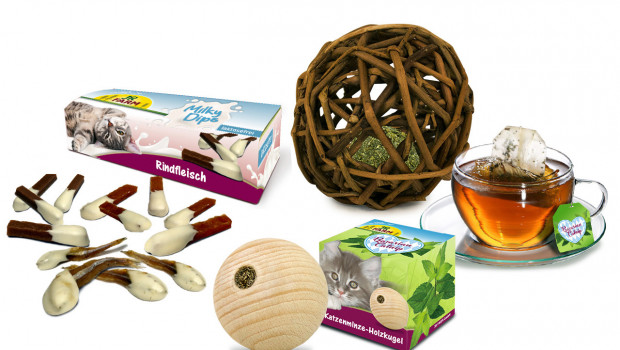 JR FARM GmbH , Bavarian catnip, Bavarian Catnip Wooden Ball , Milky-Dips