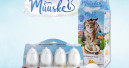 Cat milk treat in four flavours