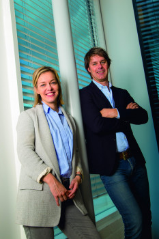 A successful duo: Job van Riel and his sister Guusje.