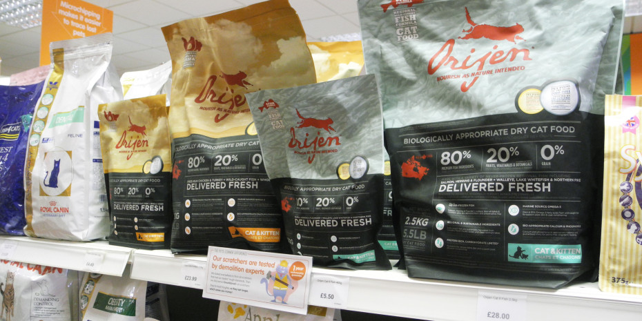 Premium dog and cat food
