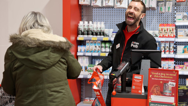 Jollyes Pets reported total sales growth of 10.4 per cent in Christmas time.