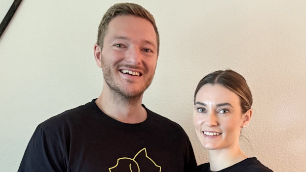 Co-Founder David Bader-Egger and Teresa Stockinger