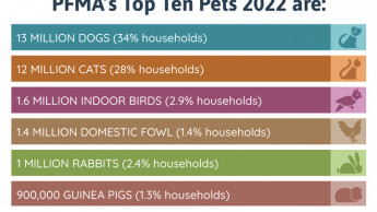 13 mio dogs and 12 mio cats