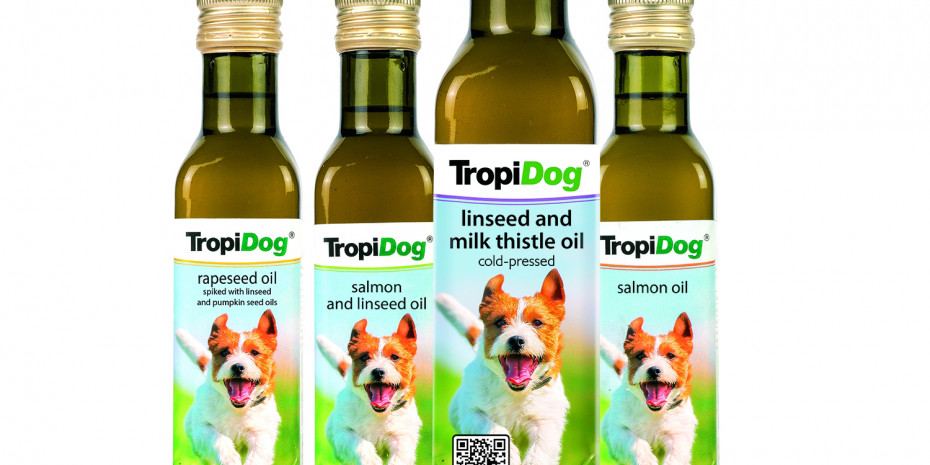 Tropical , dog food, Vegetable oils 