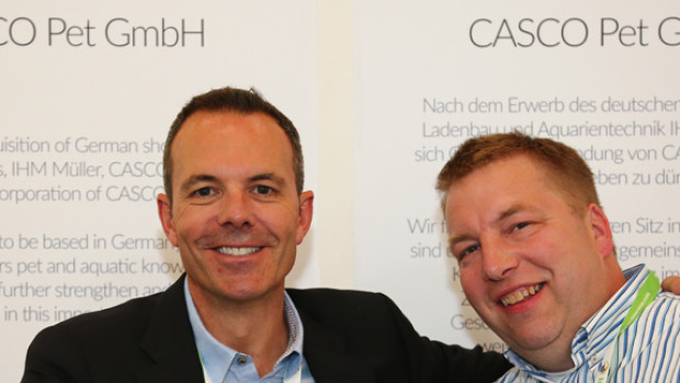 Looking forward to working together: Matthew Bubear (left) and Frank Müller.