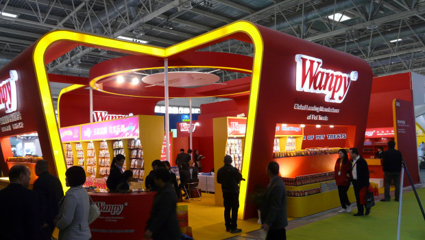 The company exhibits its house brand Wanpy at the world’s leading trade shows. Here: at the CIPS in Beijing.