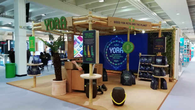 Yora uses insect proteins in its dog food products.