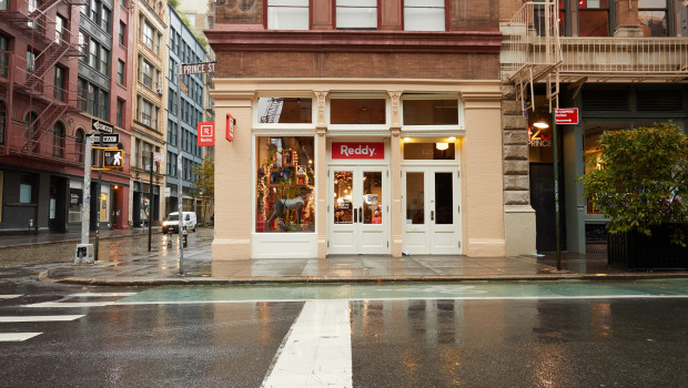 The flagship store is located at 125 Prince Street in New York City.