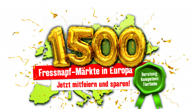 In September and October there will be a campaign under the motto “1 500 Fressnapf stores in Europe. Celebrate and save with us.”