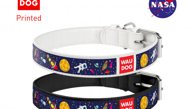 Waudog printed collars now feature the NASA logo.