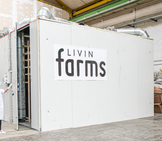 The plug-and-play insect farming factory can turn industrial amounts of organic by-products into insects. The plug-and-play insect farming factory can turn industrial amounts of organic by-products into insects.