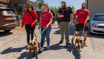 Purina provides over 30 000 pounds of food