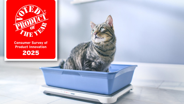 The Smart Litter Box Monitor System has been awarded the 2025 Product of the Year Award in the cat care category.
