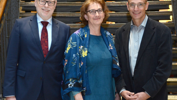 The re-elected executive committee of the IVH (from left; archive image 2018): Dr Gerd Großheider, Dr Nicole Rabehl and Georg Müller.