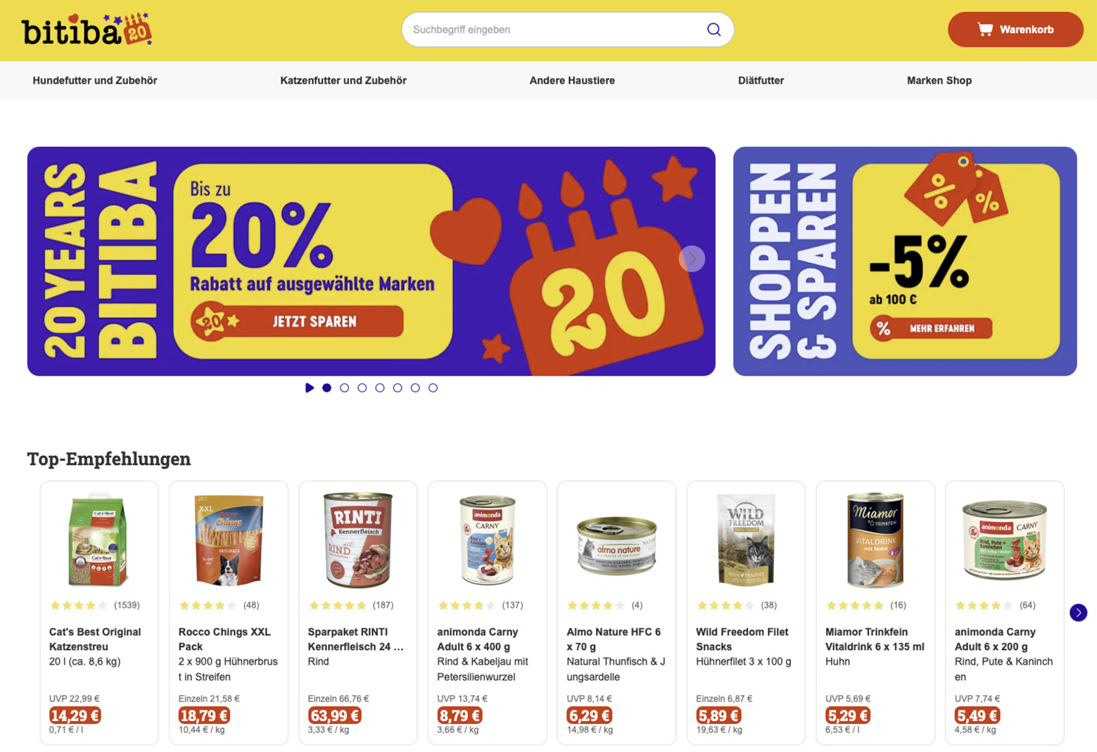European online pet shop Bitiba cel... - petworldwide