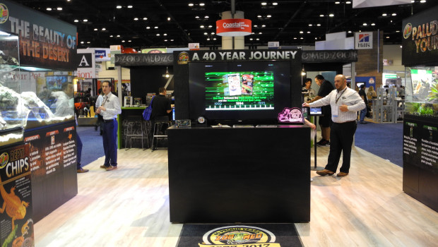 Zoo Med made its anniversary the focal point of its presentation at the Global Pet Expo.