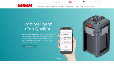 Eheim optimises website
