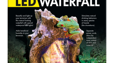 LED waterfalls for reptiles