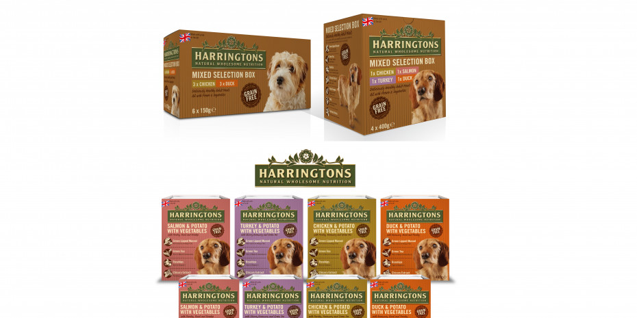 Harringtons, wet dog food, 