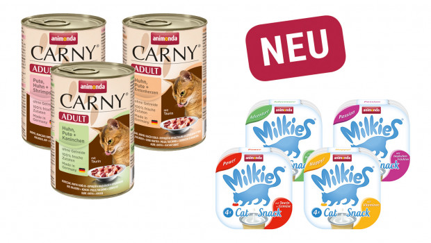 animonda petcare, CARNY, MILKIES, 