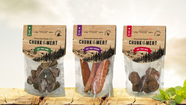 Chunk of Meat snacks, Genesis Pure Canada, Harrison Pet Products