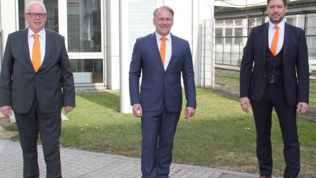 Pleased with the incorporation of Verbufa (from left): Thomas Handtmann, Mark Marrink, Harald Suchanka.