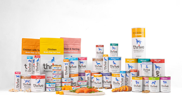 The products from Thrive Pet Foods complement the PBG range.
