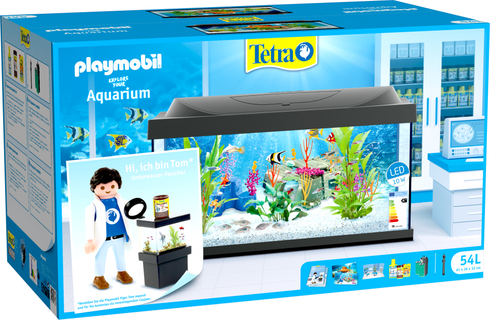 PLAYMOBIL and Tetra head underwate petworldwide