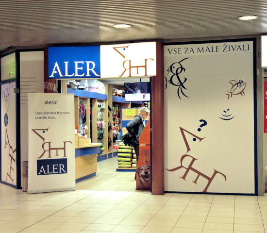 Aler in the BTC shopping centre in Ljubljana Aler in the BTC shopping centre in Ljubljana