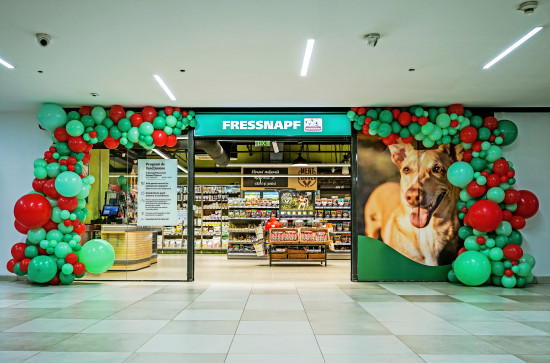 Fressnapf’s first Romanian  store is in Bucharest and has  a retail area of 500 m2.