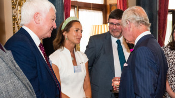 Carina Evans at Buckingham Palace reception