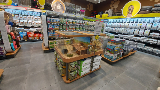 Live animals are an integral part of the Super Zoo stores.