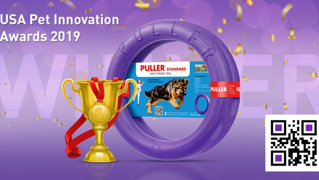 The dog fitness tool Puller became Fetch Toy Product of the Year in the “Toy” category of the Pet Innovation Awards.