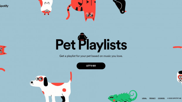 Spotify has reached out to pets and their owners.