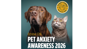 Pet Anxiety Awareness Day makes its European debut Pet Anxiety Awareness Day makes its European debut