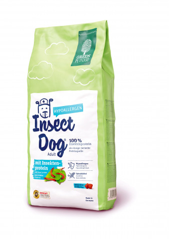 Green Petfood has been marketing dog food with insect protein since autumn 2016.