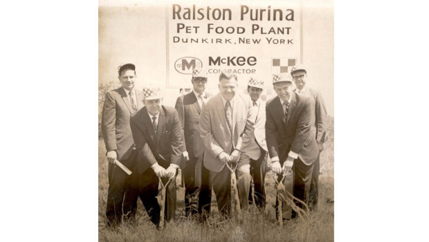 The foundation stone was laid for the factory in Dunkirk, New York, in 1971.