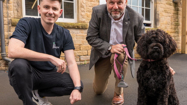 Garry Clarke (left), co-founder of Pet Proov, with James Butcher, a serial entrepreneur and business consultant.